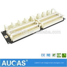 1U 19 &quot;200 Paar 110 Stimme Patch Panel / AMP Telefon RJ11 Stimme Verdrahtung Block / AUCAS Patch Panel Kabel Management